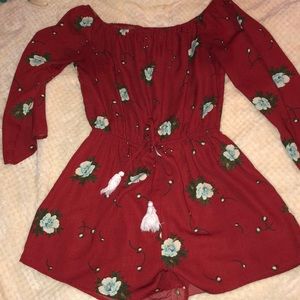 off the shoulder romper